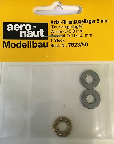 Axial ball bearing Ø 5 mm